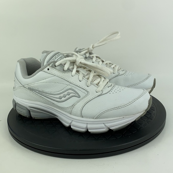 Saucony Echelon LE White Walking Running Comfort Shoes 15173-1 Women's Size 7 - Picture 3 of 14
